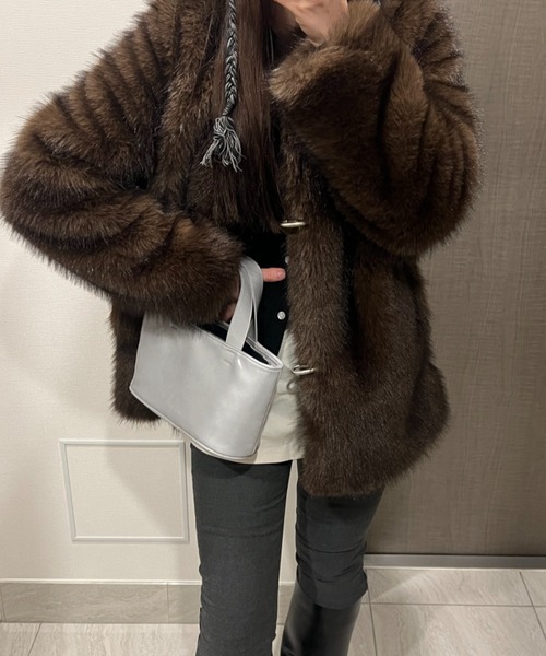 GIUNON(ジウノン)の「2way chain mini bag / 2wayチェーンミニバッグ(ショルダーバッグ・レディース・ホワイト/レッド/イエロー/ブラック/ブルーグレー・FREE)」の22枚目の写真