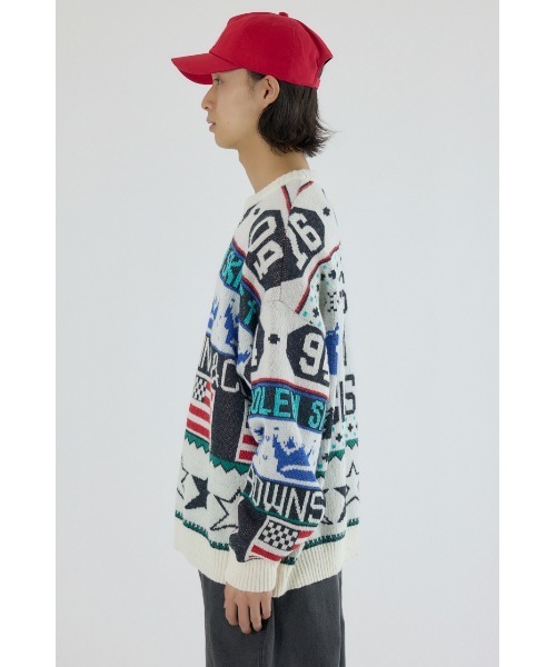 RODEO CROWNS WIDE BOWL(ロデオクラウンズワイドボウル)の「holidayニット(ニット/セーター・メンズ・アイボリー/ブラック・MEDIUM/LARGE)」の15枚目の写真