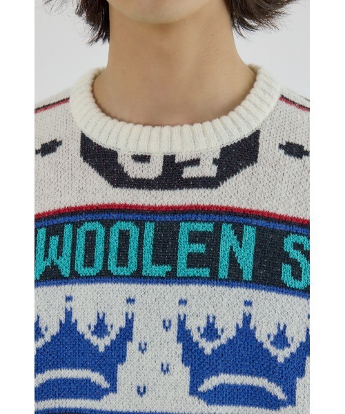 RODEO CROWNS WIDE BOWL(ロデオクラウンズワイドボウル)の「holidayニット(ニット/セーター・メンズ・アイボリー/ブラック・MEDIUM/LARGE)」の17枚目の写真