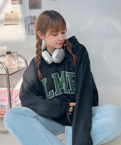 AS KNOW AS plus（アズノゥアズプラス）の「○Ｗジップとロゴパーカー【UNISEX ITEM】（パーカー・レディース・カモフラージュ/グレー系/チャコールグレー/ブラック系/アイボリー系1/ブラック系1/レッド系1/ネイビー系1・FREE）」の15枚目の写真