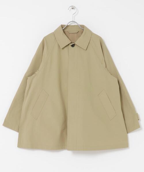 FORK&SPOON（フォークアンドスプーン）の「FORK&SPOON　ステンカラーテントコート（ステンカラーコート・レディース・ベージュ/ネイビー・1）」の10枚目の写真