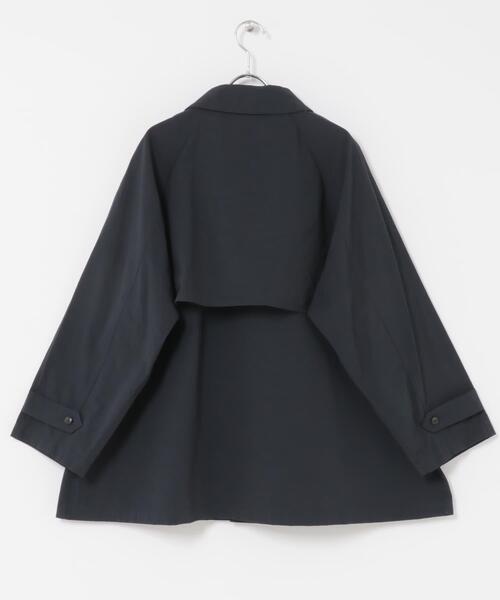 FORK&SPOON（フォークアンドスプーン）の「FORK&SPOON　ステンカラーテントコート（ステンカラーコート・レディース・ベージュ/ネイビー・1）」の21枚目の写真