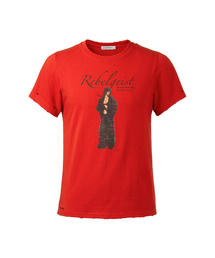 ANOTHERYOUTH | スナイパー ダメージドTシャツ - レッド(Tシャツ/カットソー)