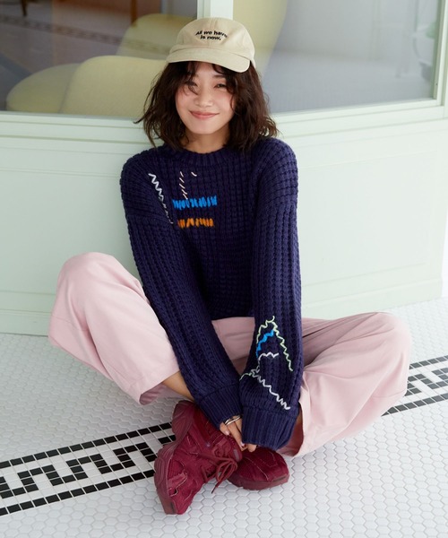 知久友里恵さんコラボ】ハンドステッチニット（ニット/セーター