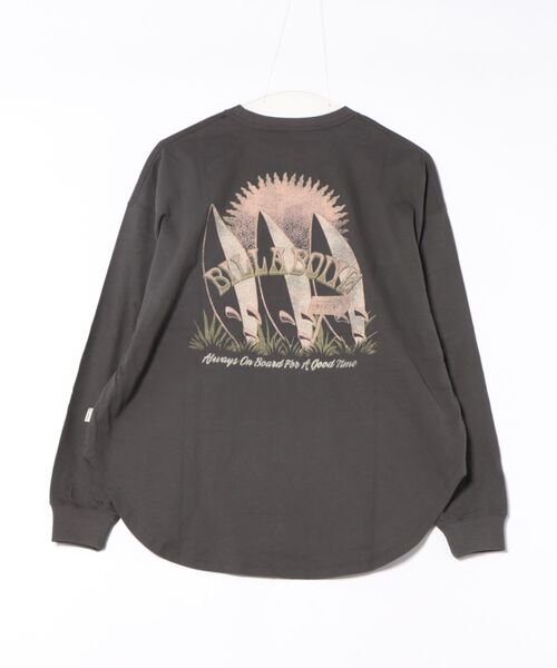 BILLABONG(ビラボン)の「BILLABONG ウィメンズ READY AND SET ROUND ロンT 【2026年春夏モデル】/ビラボンバックプリント長袖ロンT(Tシャツ/カットソー・レディース・オフホワイト/ホワイト/ターコイズブルー・MEDIUM)」の4枚目の写真
