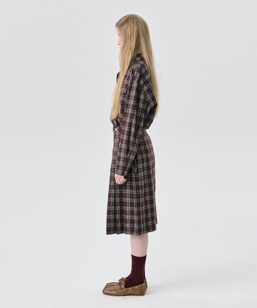 WNDERKAMMER(ブンダーカンマー)の「25プリーツスカート_ブラウン(スカート・レディース・その他・S/M)」の4枚目の写真