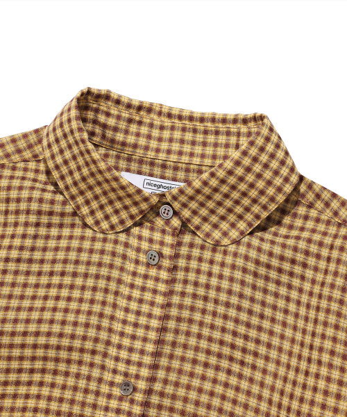 NICE GHOST CLUB(ナイスゴーストクラブ)の「FFATS ROUND COLLAR SHIRT_YELLOW(NG2FSUW300A)(シャツ/ブラウス・レディース・その他・S/M)」の3枚目の写真