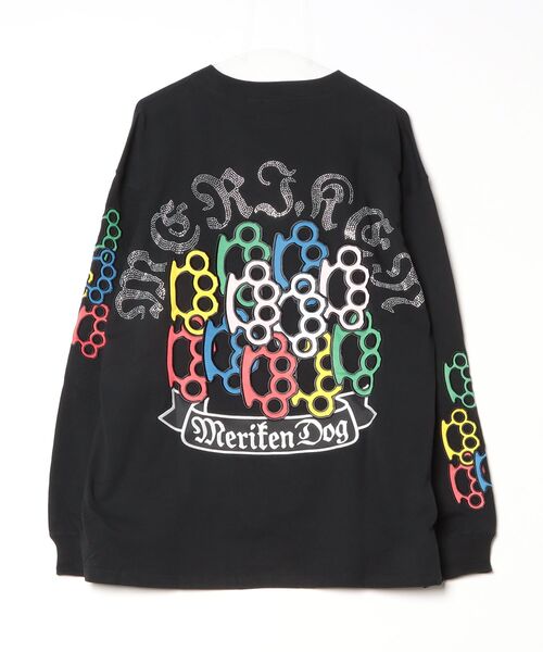 GALFY(ガルフィー)の「『GALFY/ガルフィー』メリケンHERTSロンTee【Z】(Tシャツ/カットソー・レディース・ブラック/ホワイト・L/XL)」の5枚目の写真