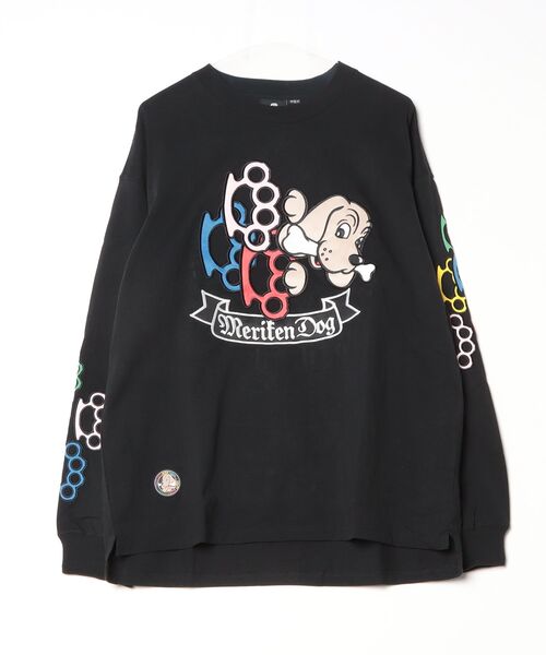 GALFY(ガルフィー)の「『GALFY/ガルフィー』メリケンHERTSロンTee【Z】(Tシャツ/カットソー・レディース・ブラック/ホワイト・L/XL)」の9枚目の写真