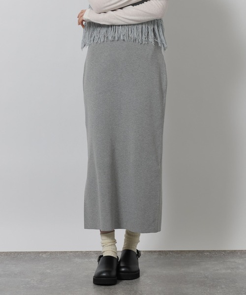 LAKOLE(ラコレ)の「12ゲージ総針ニットナロースカート / 639736(スカート・レディース・グリーン/ブラック/グレー・LARGE/MEDIUM)」の12枚目の写真