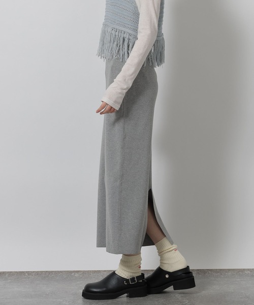 LAKOLE(ラコレ)の「12ゲージ総針ニットナロースカート / 639736(スカート・レディース・グリーン/ブラック/グレー・LARGE/MEDIUM)」の13枚目の写真