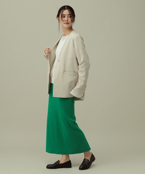 LAKOLE(ラコレ)の「12ゲージ総針ニットナロースカート / 639736(スカート・レディース・グリーン/ブラック/グレー・LARGE/MEDIUM)」の19枚目の写真