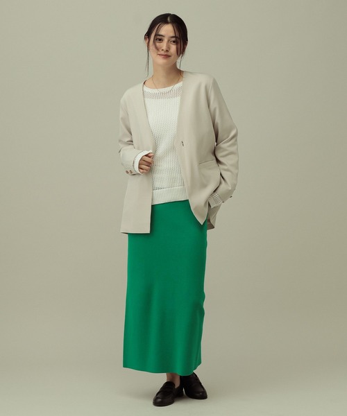 LAKOLE(ラコレ)の「12ゲージ総針ニットナロースカート / 639736(スカート・レディース・グリーン/ブラック/グレー・LARGE/MEDIUM)」の20枚目の写真