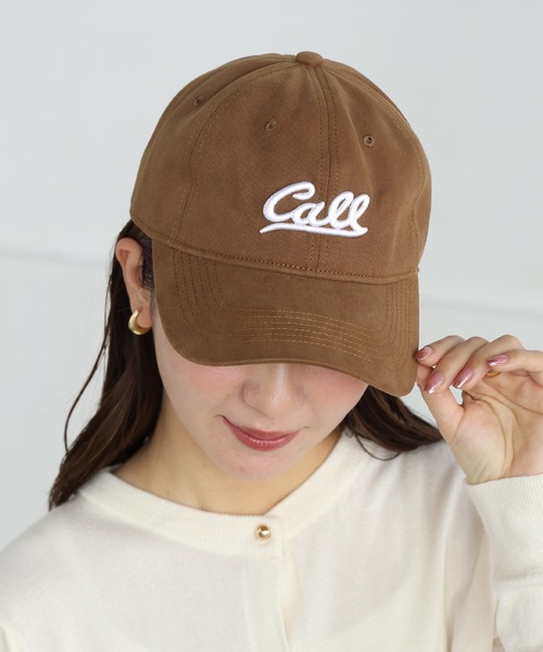 ALTROSE（アルトローズ）の「英字 ロゴ キャップ call 男女兼用（キャップ・レディース・ブラック/グレー/ネイビー/ブラウン/アイボリー・FREE）」の10枚目の写真