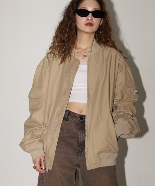 PRO CLUB (プロクラブ)の「PRO CLUB ボンバージャケット(MA-1・メンズ・シルバー/オリーブ/カーキ・XL/L/M/S/3XL/2XL)」の5枚目の写真