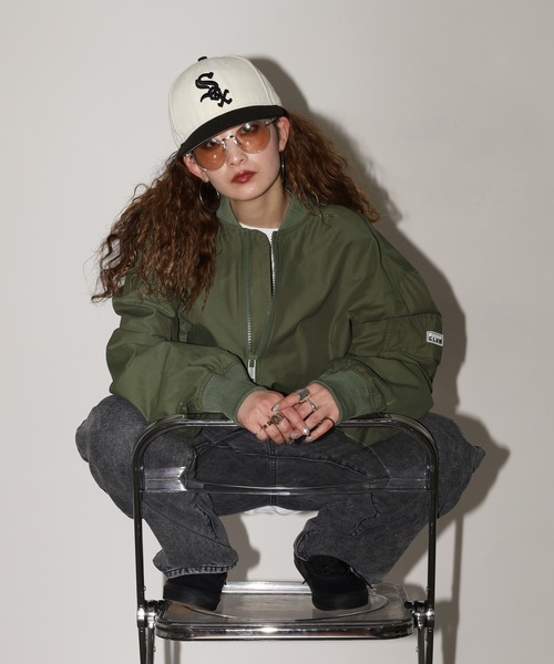 PRO CLUB (プロクラブ)の「PRO CLUB ボンバージャケット(MA-1・メンズ・シルバー/オリーブ/カーキ・XL/L/M/S/3XL/2XL)」の21枚目の写真