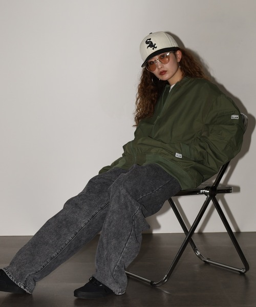 PRO CLUB (プロクラブ)の「PRO CLUB ボンバージャケット(MA-1・メンズ・シルバー/オリーブ/カーキ・XL/L/M/S/3XL/2XL)」の16枚目の写真