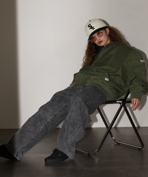 PRO CLUB (プロクラブ)の「PRO CLUB ボンバージャケット(MA-1・メンズ・シルバー/オリーブ/カーキ・XL/L/M/S/3XL/2XL)」の17枚目の写真