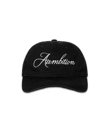 AAMBITION（アアンビション）の「レタリングロゴボールキャップ（ブラック）（キャップ）」