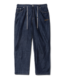 LENGAGEMENT（ランガージュマン）の「ヴィンテージリアルロングワイドストッパーデニムパンツ[インディゴブルー]（デニムパンツ）」