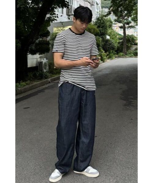 LENGAGEMENT（ランガージュマン）の「ヴィンテージリアルロングワイドストッパーデニムパンツ[インディゴブルー]（デニムパンツ・レディース・その他・M/S）」の7枚目の写真
