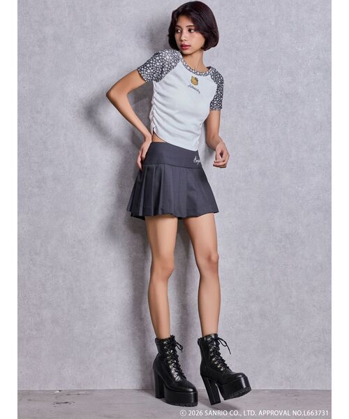 ハローキティコラボ(ハローキティコラボ)の「GYDA×ハローキティ レオパードラグランTシャツ(Tシャツ/カットソー・レディース・ベージュ/チャコールグレー/ピンク・FREE)」の14枚目の写真