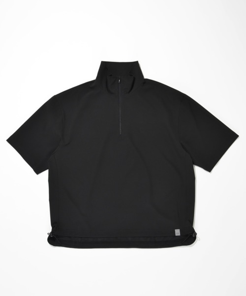 SUPERTHANKS(スーパーサンクス)の「【速乾生、清涼感素材】ジッププルオーバーTechnical S/S high-zip pullover(Tシャツ/カットソー・メンズ・ブラック/その他/ブラック系その他・M/L/S)」の2枚目の写真