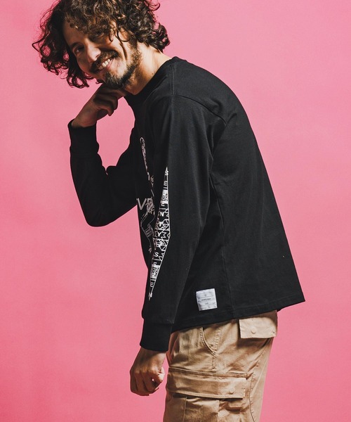 seventy seven(セブンティセブン)の「mlt5543-heavy onz USA cotton L-S t-shirts (77lady2) ロングスリーブTシャツ(7726S240)(Tシャツ/カットソー・メンズ・サンドベージュ/ホワイト/ブラック・XL/L/M/S)」の15枚目の写真