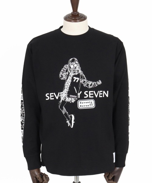 seventy seven(セブンティセブン)の「mlt5543-heavy onz USA cotton L-S t-shirts (77lady2) ロングスリーブTシャツ(7726S240)(Tシャツ/カットソー・メンズ・サンドベージュ/ホワイト/ブラック・XL/L/M/S)」の22枚目の写真
