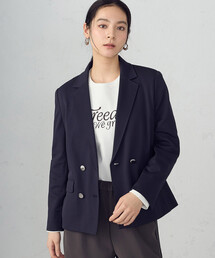 COMME CA ISM | 鹿の子ダブル ブレストテーラードジャケット(テーラードジャケット)