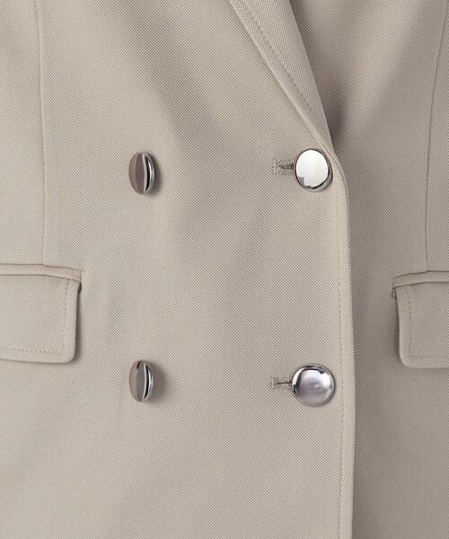 COMME CA ISM(コムサイズム)の「鹿の子ダブル ブレストテーラードジャケット(テーラードジャケット・レディース・ネイビー/ベージュ・LARGE/MEDIUM/SMALL/X-SMALL/X-LARGE)」の18枚目の写真