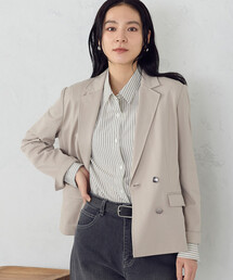 COMME CA ISM（コムサイズム）の「鹿の子 ダブルブレスト テーラードジャケット（テーラードジャケット）」