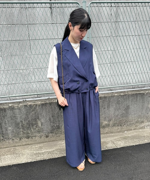 LHELBIE(レルビエ)の「ダブルテーラーバルーンジレ(その他アウター・レディース・グレイッシュベージュ/ブラック/ネイビー・M)」の13枚目の写真