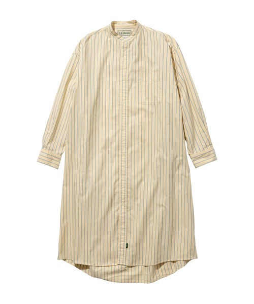 L.L.Bean（エルエルビーン）の「【JAPAN EDITION】オロノ・ロングスリーブ・ロング・シャツ（シャツワンピース・レディース・イエロー系その他/グレー系その他/グリーン系その他/ブルー系その他・MEDIUM）」の4枚目の写真