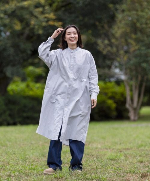 L.L.Bean（エルエルビーン）の「【JAPAN EDITION】オロノ・ロングスリーブ・ロング・シャツ（シャツワンピース・レディース・イエロー系その他/グレー系その他/グリーン系その他/ブルー系その他・MEDIUM）」の15枚目の写真