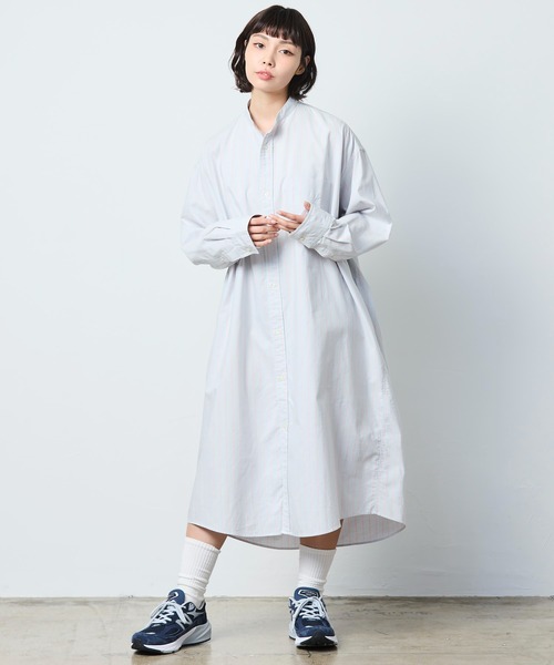 L.L.Bean（エルエルビーン）の「【JAPAN EDITION】オロノ・ロングスリーブ・ロング・シャツ（シャツワンピース・レディース・イエロー系その他/グレー系その他/グリーン系その他/ブルー系その他・MEDIUM）」の9枚目の写真
