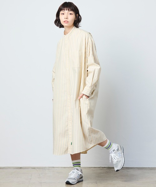 L.L.Bean（エルエルビーン）の「【JAPAN EDITION】オロノ・ロングスリーブ・ロング・シャツ（シャツワンピース・レディース・イエロー系その他/グレー系その他/グリーン系その他/ブルー系その他・MEDIUM）」の14枚目の写真