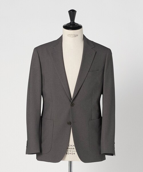 green label relaxing（グリーンレーベルリラクシング）の「A+ ポリエステル シャークスキン 2B スタンダード セットアップ ジャケット -ウォッシャブル・ストレッチ-（テーラードジャケット・メンズ・ダークグリーン/ブラウン系/ネイビー・XL/M/L/S）」の16枚目の写真