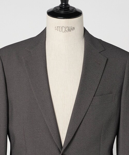 green label relaxing（グリーンレーベルリラクシング）の「A+ ポリエステル シャークスキン 2B スタンダード セットアップ ジャケット -ウォッシャブル・ストレッチ-（テーラードジャケット・メンズ・ダークグリーン/ブラウン系/ネイビー・XL/M/L/S）」の18枚目の写真