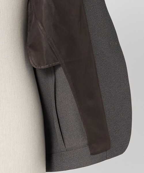 green label relaxing（グリーンレーベルリラクシング）の「A+ ポリエステル シャークスキン 2B スタンダード セットアップ ジャケット -ウォッシャブル・ストレッチ-（テーラードジャケット・メンズ・ダークグリーン/ブラウン系/ネイビー・XL/M/L/S）」の19枚目の写真