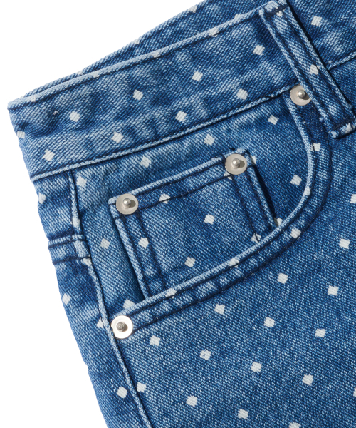 CARGOBROS FOR WOMAN（カーゴブロスフォーウィメン）の「ドットカットオフデニムショートパンツ（濃紺）（その他パンツ・レディース・その他・SMALL/MEDIUM/LARGE）」の4枚目の写真