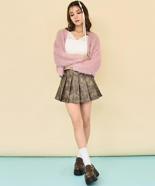 ANAP(アナップ)の「クロップドシャギー ラメカーディガン(カーディガン/ボレロ・レディース・ブラック/ピンク/ライトグレー・F)」の16枚目の写真