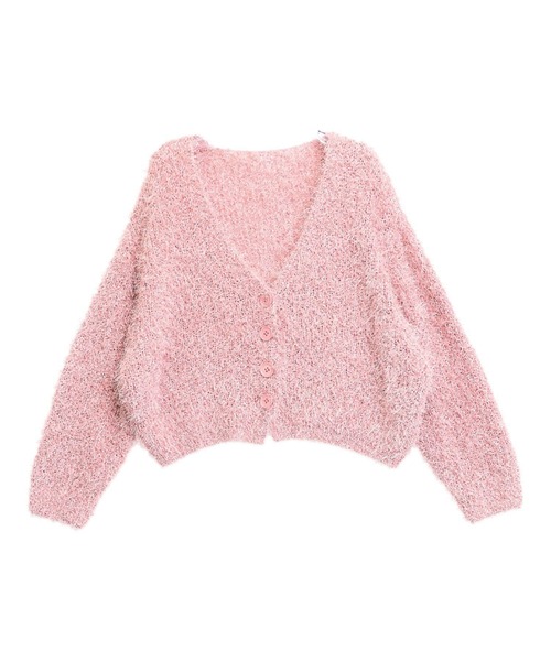 ANAP(アナップ)の「クロップドシャギー ラメカーディガン(カーディガン/ボレロ・レディース・ブラック/ピンク/ライトグレー・F)」の19枚目の写真