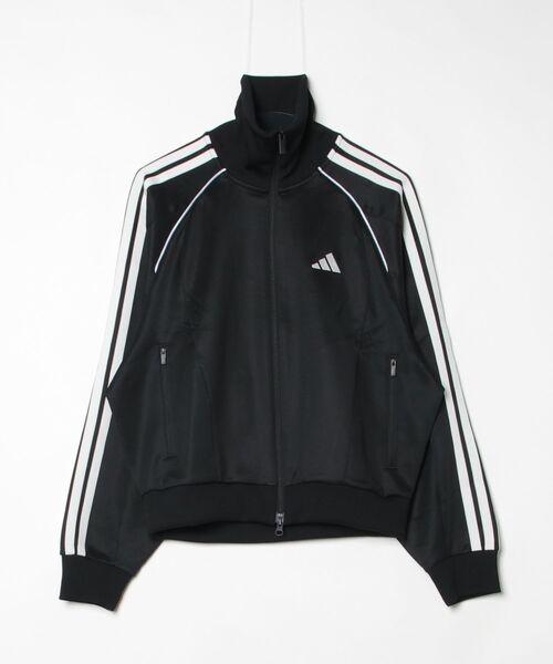 adidas(アディダス)の「アディダス adidas STSV トラックトップ(ジャージ・レディース・ブラック/オフホワイト/ブルー・M/L)」の4枚目の写真