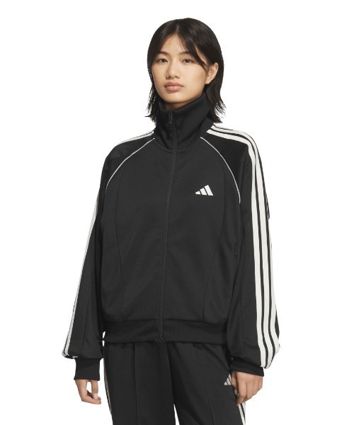 adidas(アディダス)の「アディダス adidas STSV トラックトップ(ジャージ・レディース・ブラック/オフホワイト/ブルー・M/L)」の15枚目の写真
