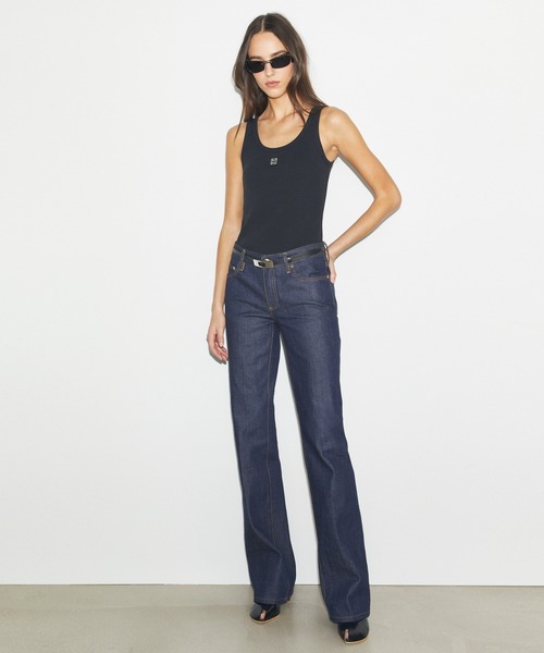 TORY BURCH(トリーバーチ)の「コットン スクープ タンクトップ(タンクトップ・レディース・ブラック/ホワイト・XS/S)」の7枚目の写真