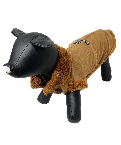 CRYSTAL BALL(クリスタルボール)の「Boa DOG Wear(ペットウェア・キッズ・アイボリー/ブラウン・SMALL/MEDIUM/LARGE)」の2枚目の写真