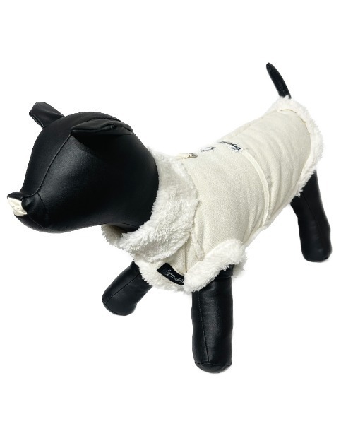 CRYSTAL BALL(クリスタルボール)の「Boa DOG Wear(ペットウェア・キッズ・アイボリー/ブラウン・SMALL/MEDIUM/LARGE)」の1枚目の写真