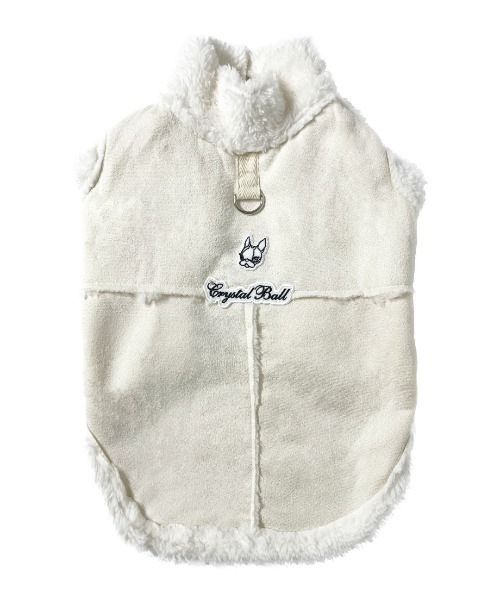 CRYSTAL BALL(クリスタルボール)の「Boa DOG Wear(ペットウェア・キッズ・アイボリー/ブラウン・SMALL/MEDIUM/LARGE)」の10枚目の写真