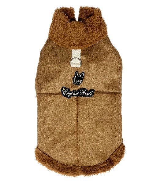 CRYSTAL BALL(クリスタルボール)の「Boa DOG Wear(ペットウェア・キッズ・アイボリー/ブラウン・SMALL/MEDIUM/LARGE)」の6枚目の写真